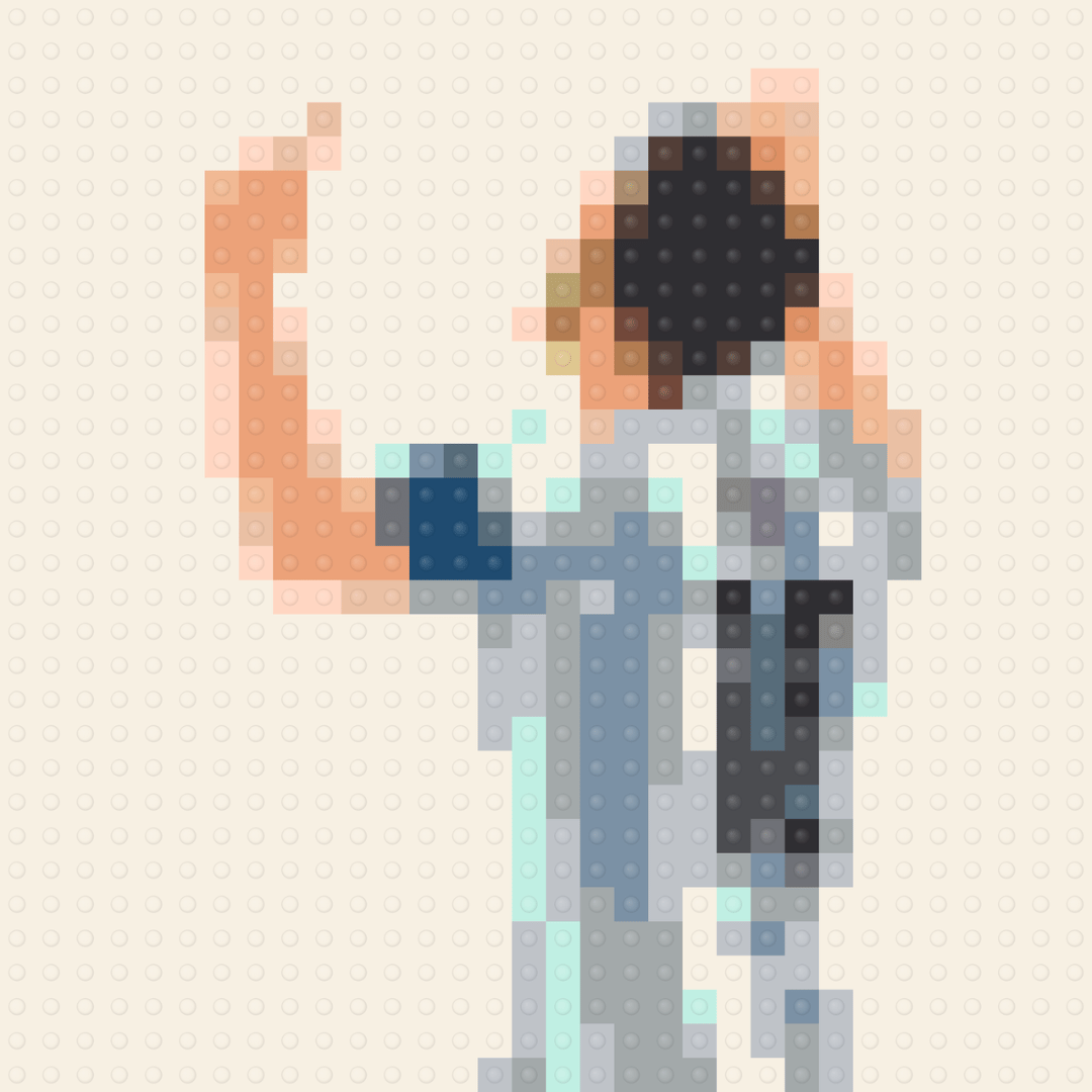 Lionel Messi Inspired Brick Mosaic Art - 2 — Sports brick art kit