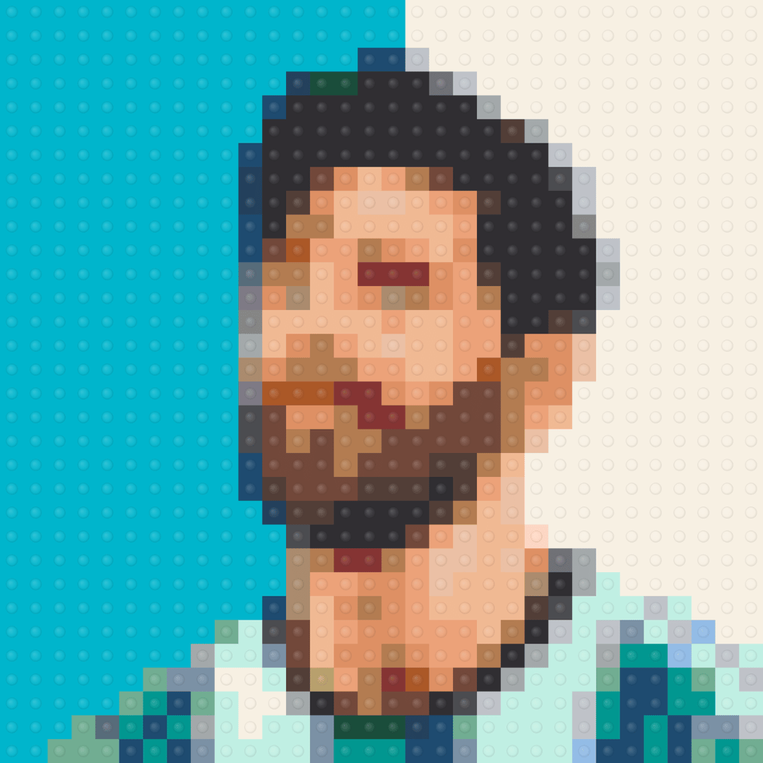 Lionel Messi Inspired Brick Mosaic Art — Sports brick art kit