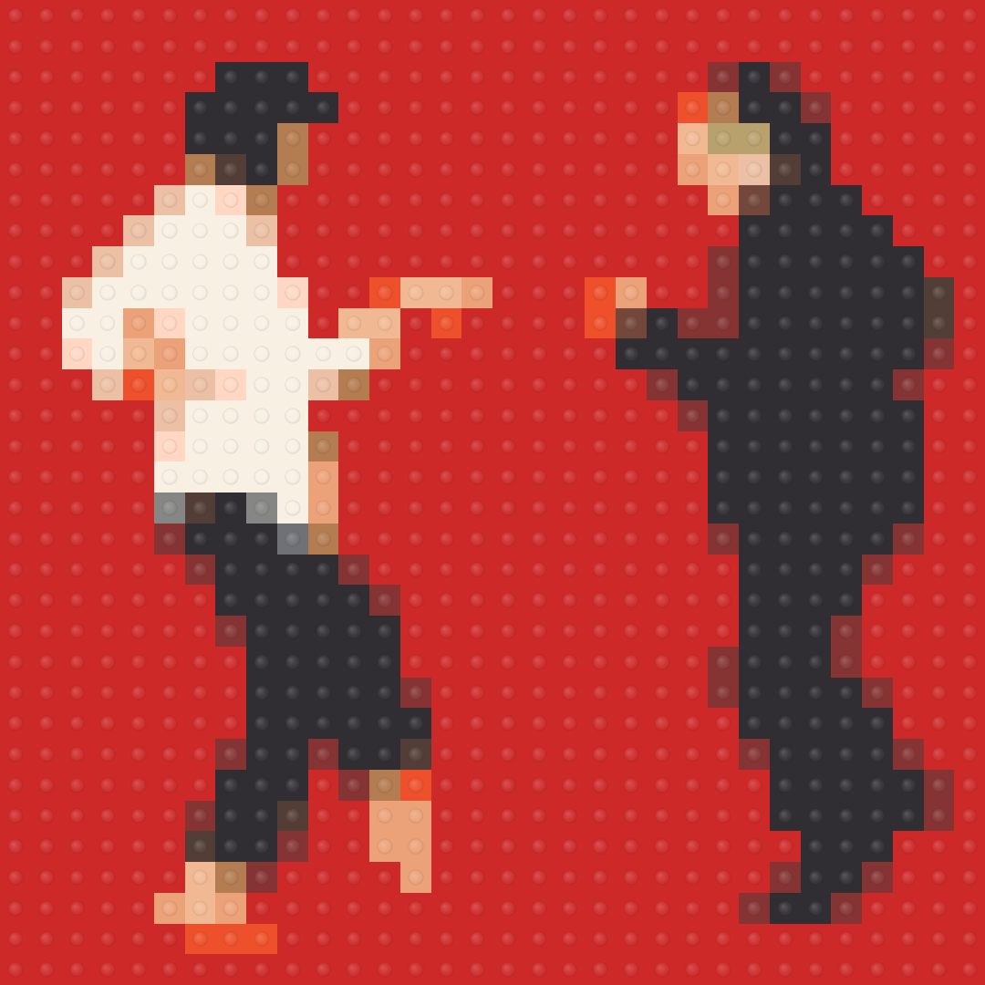 Pulp Fiction Inspired Brick Mosaic Art — Movie & Series brick art kit