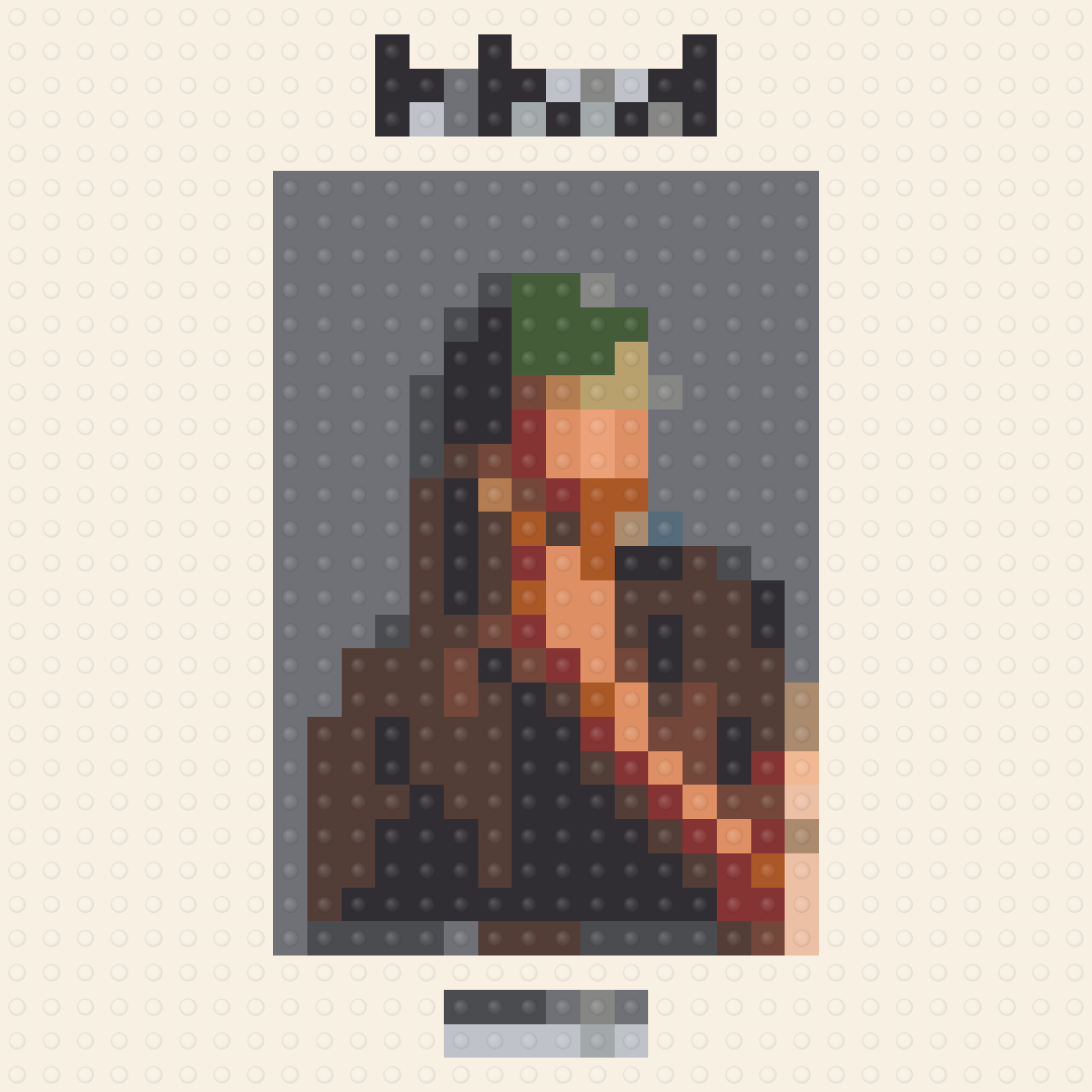 Blonde - Frank Ocean Inspired Brick Mosaic Art — Music brick art kit