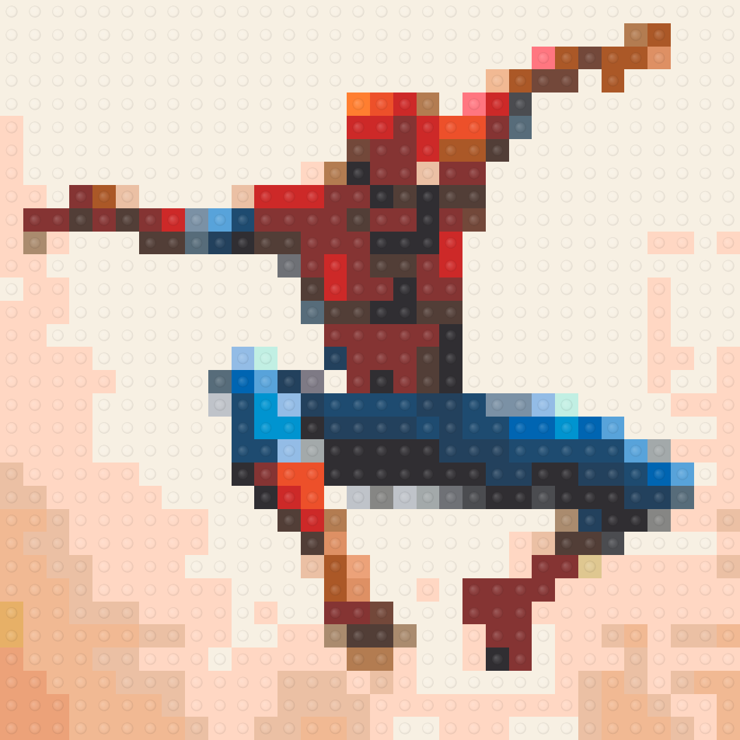 Spider Man - Brand New Day Inspired Brick Mosaic Art - 2 — Movie & Series brick art kit