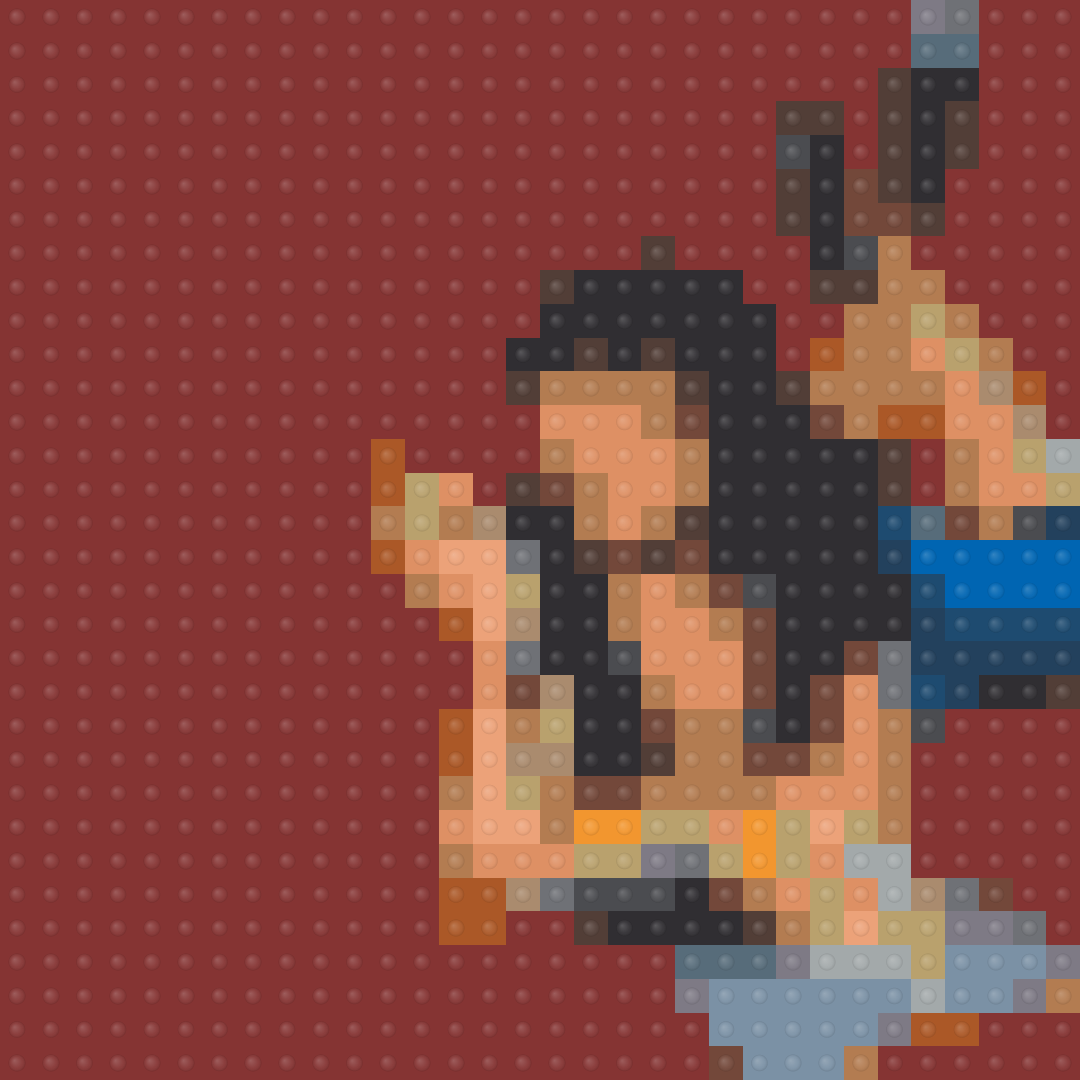 Pulp Fiction Inspired Brick Mosaic Art - 2 — Movie & Series brick art kit