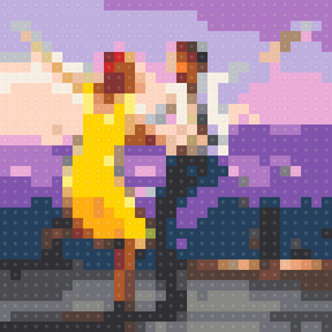 La La Land Inspired Brick Mosaic Art — Movie & Series brick art kit