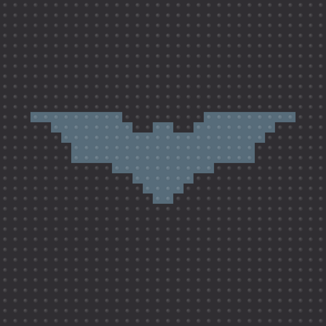 The Dark Knight Rises - Batman Symbol Inspired Brick Mosaic Art — Pop Culture & Fandom brick art kit