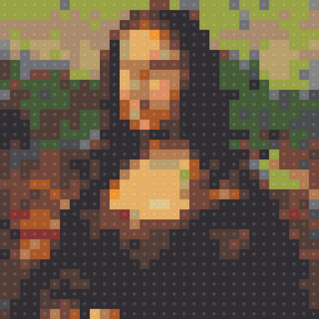 Mona Lisa - Leonardo da Vinci Inspired Brick Mosaic Art — Iconic Artworks brick art kit