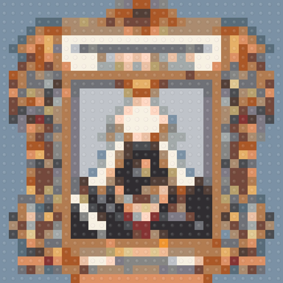 Assassin's Creed - Ezio Auditore Wanted Poster Inspired Brick Mosaic Art — Pop Culture & Fandom brick art kit
